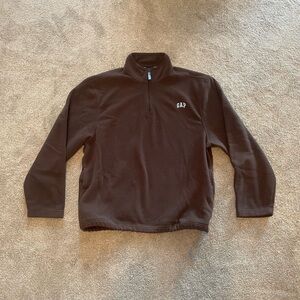 GAP Men's Chocolate Zip-Up Sweater